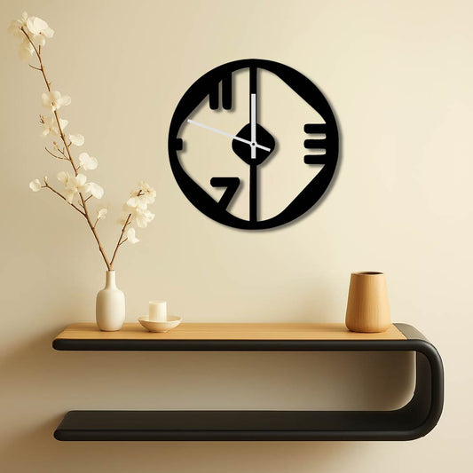 ODD NUMBERS METAL WALL ART CLOCK