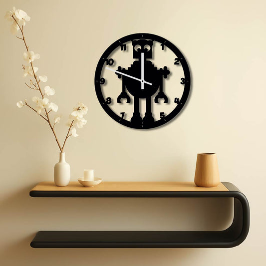 ROBOT METAL WALL ART CLOCK