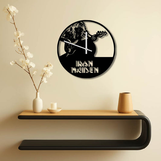 IRON MAIDEN METAL WALL ART CLOCK