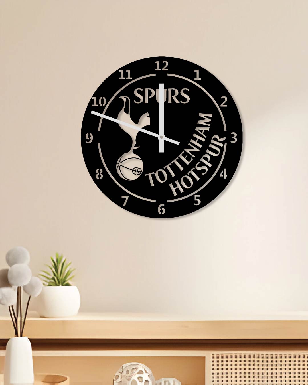 Tottenham Hotspurs Metal Wall Art Clock – CS HOME