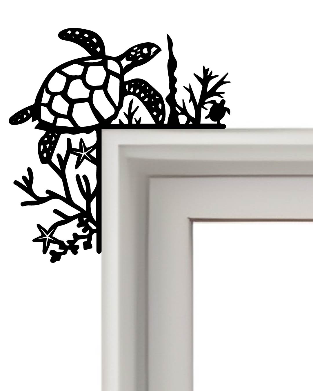 SEA TURTLE METAL DOOR CORNER EDGING TRIM