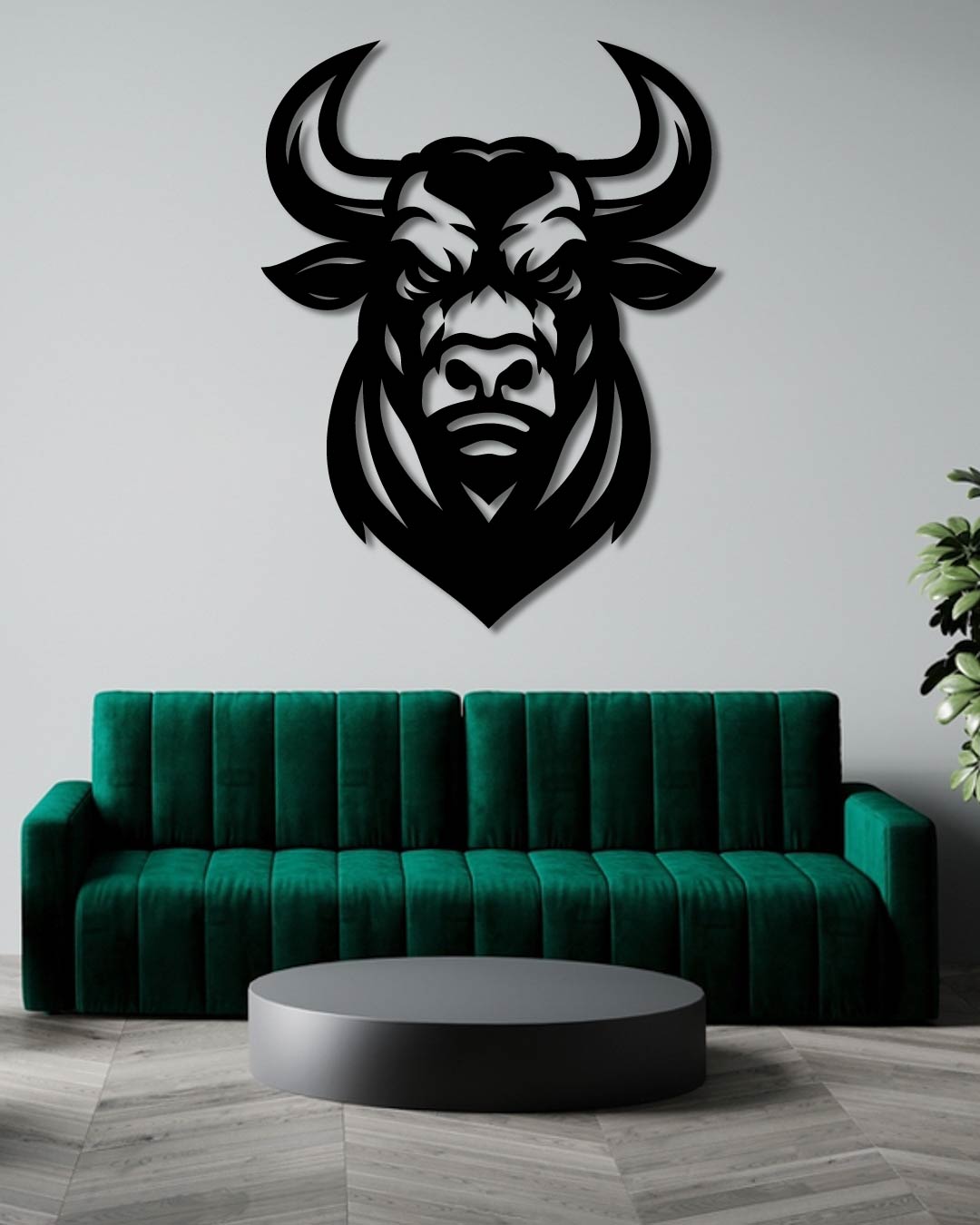 Raging Bull 2.0 Metal Wall Art Frame