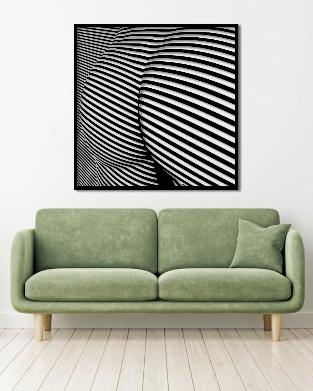 Linear Metal Wall Art Frame