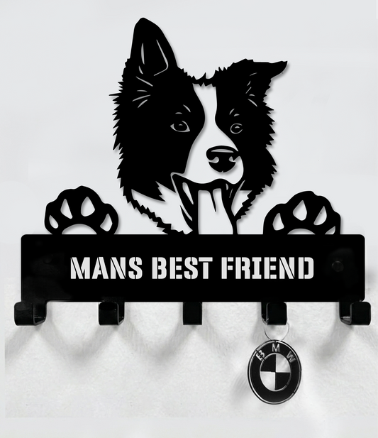 Puppy "Mans Best Friend" Leash, Collar And Key Holder Steel / Metal