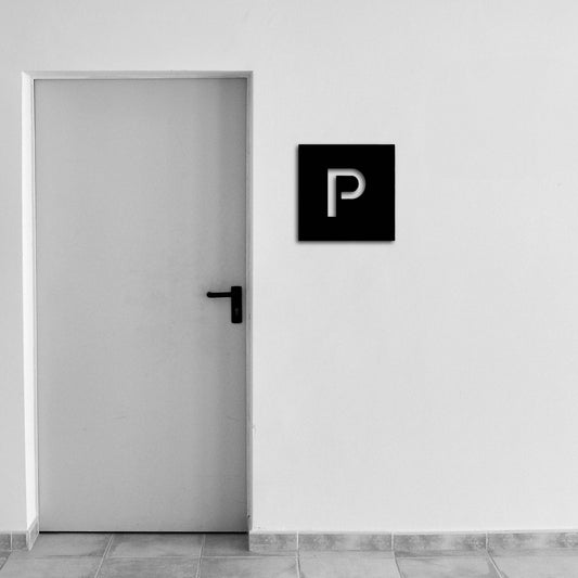 PARKING SIGN METAL WALL ART