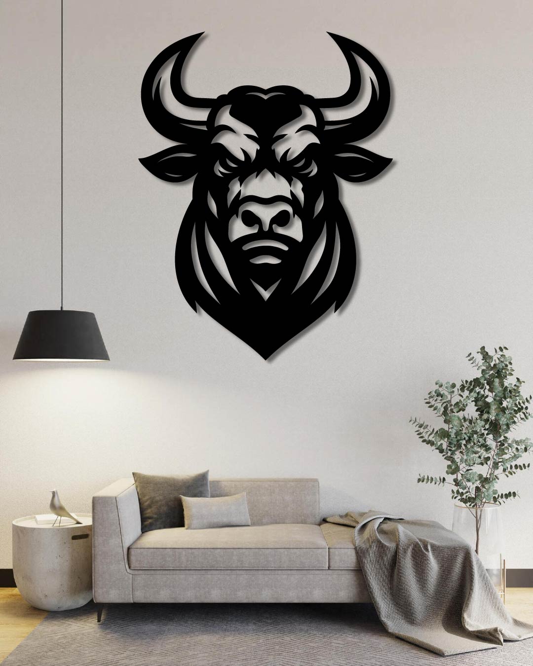 Raging Bull 2.0 Metal Wall Art Frame