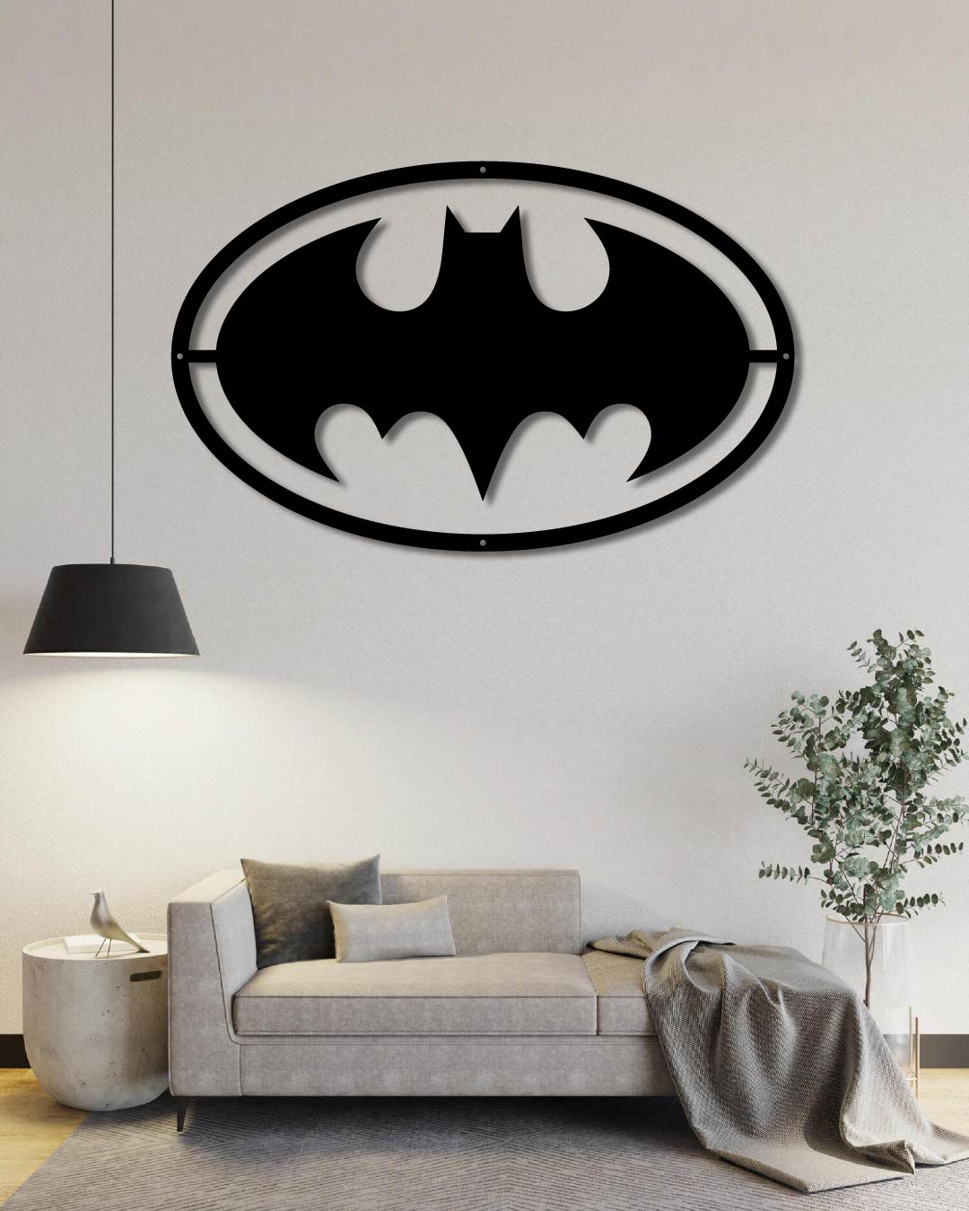 Square Frame Batman Batman Logo Classic Metal Wall Art Frame – CS HOME