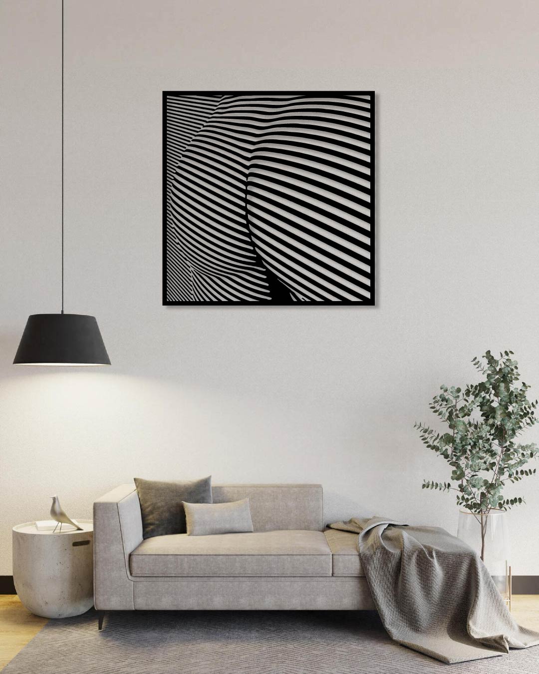 Linear Metal Wall Art Frame