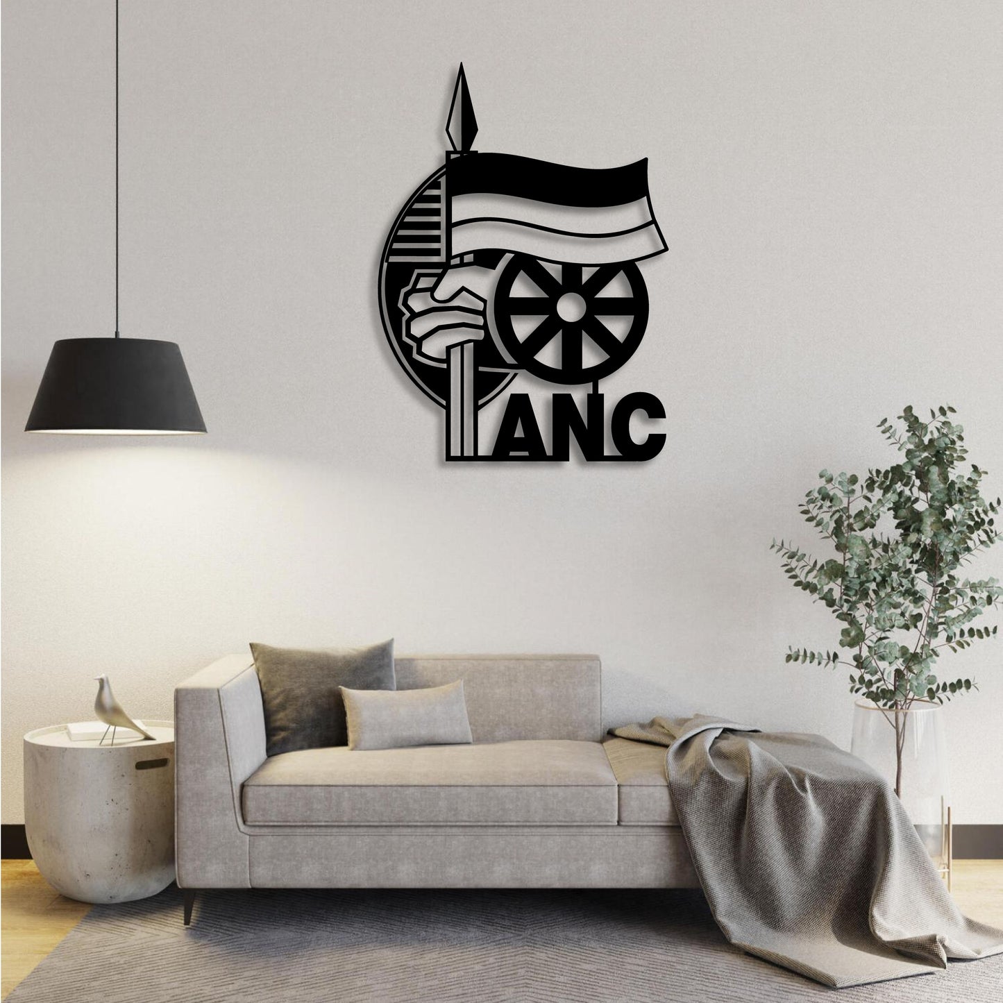AFRICAN NATIONAL CONGRESS ANC LOGO METAL WALL ART