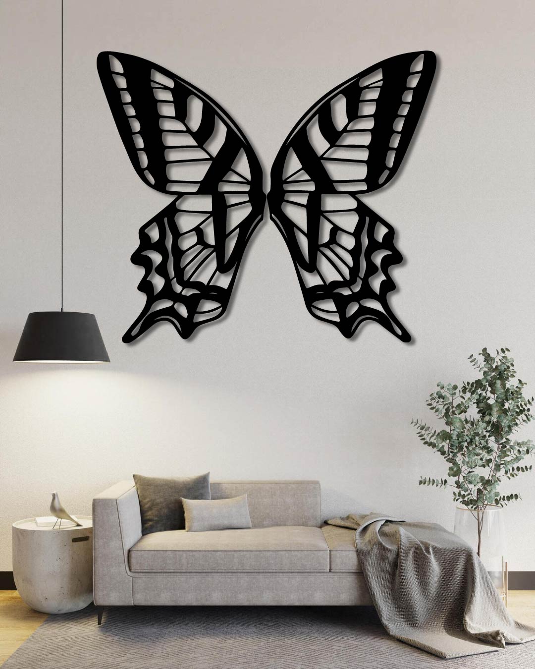 Butterfly Metal Wall Art Frame