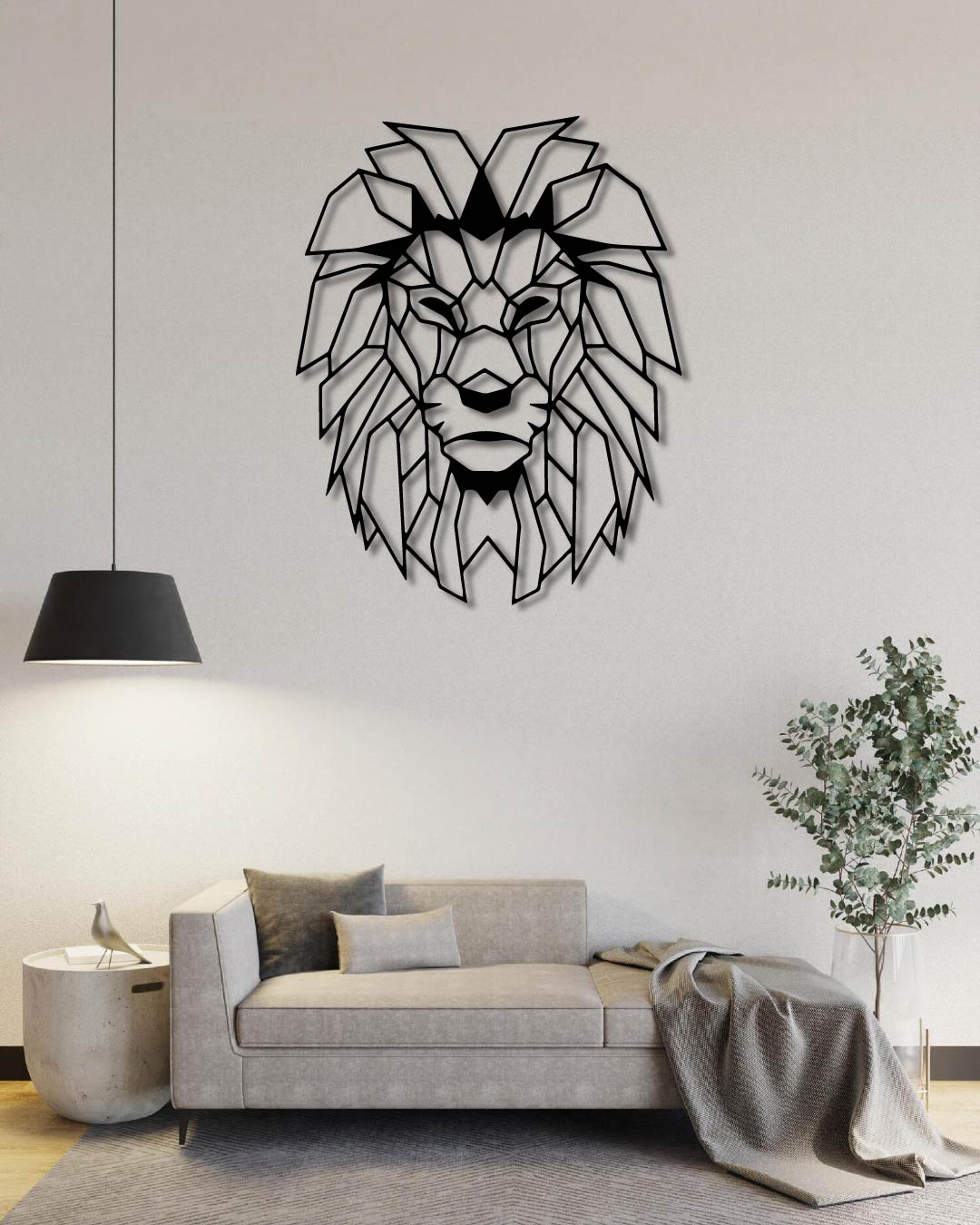 Lion Metal wall art frame