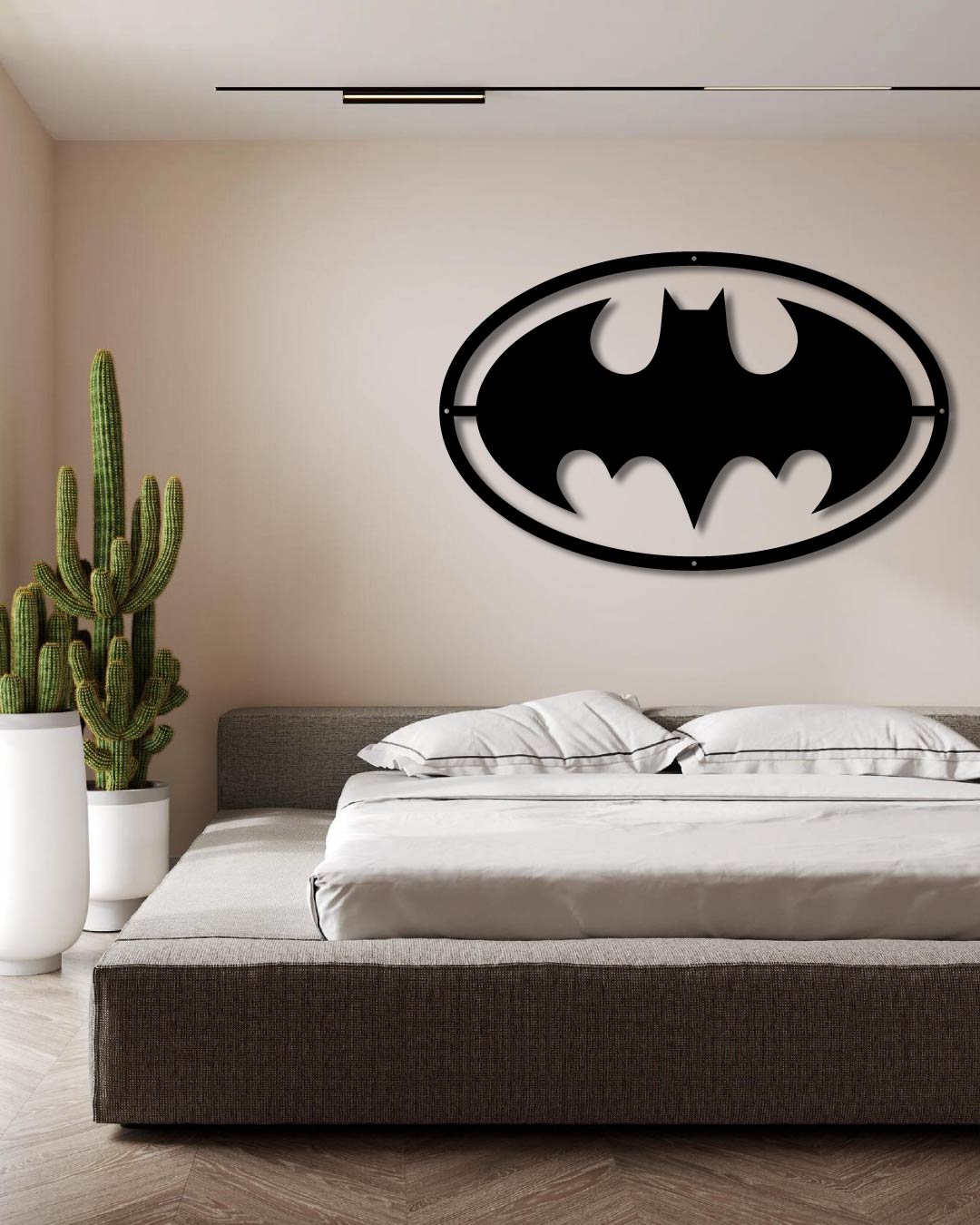 Batman Logo Classic Metal Wall Art Frame – CS HOME